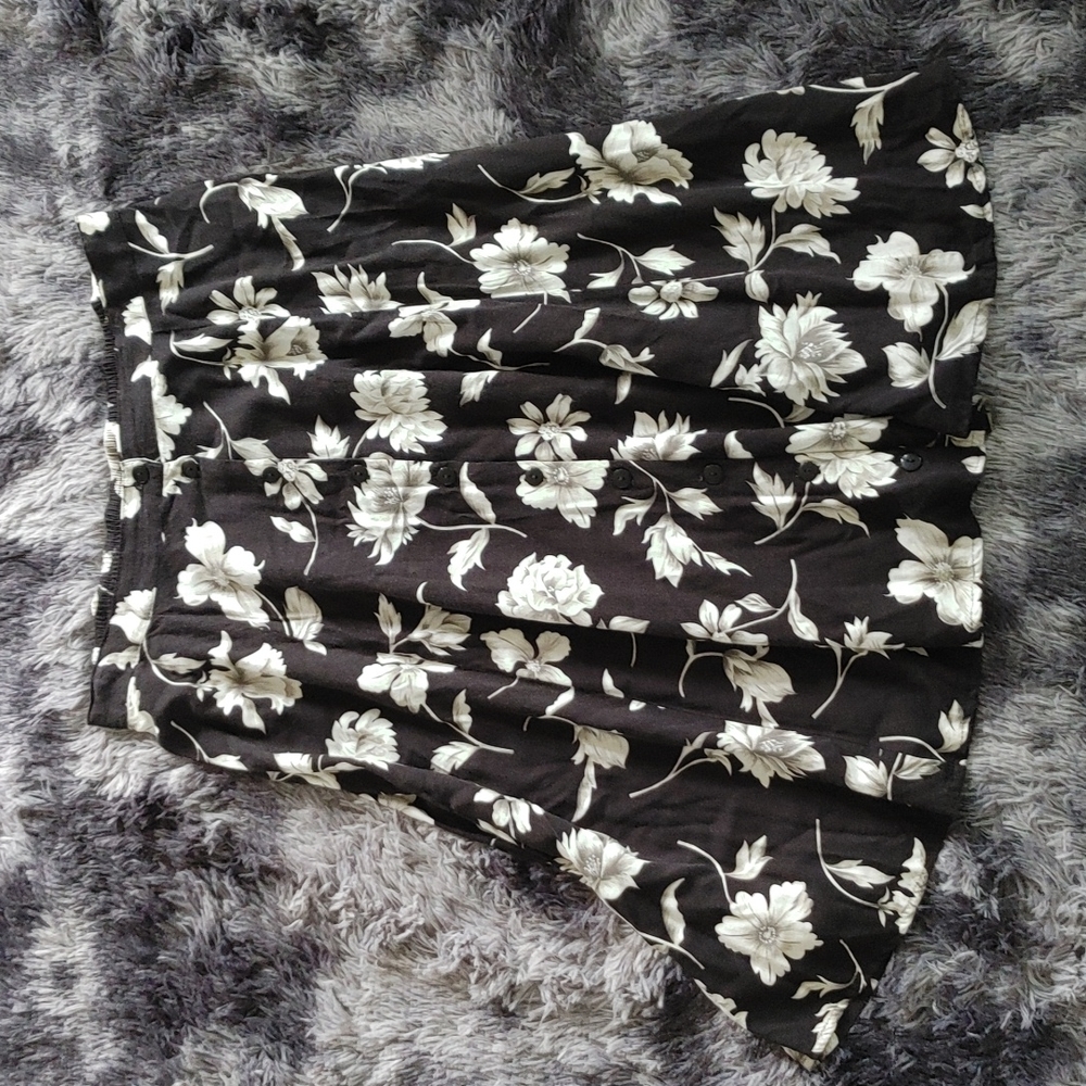Vintage JR Bentley Floral Button Skirt 20W